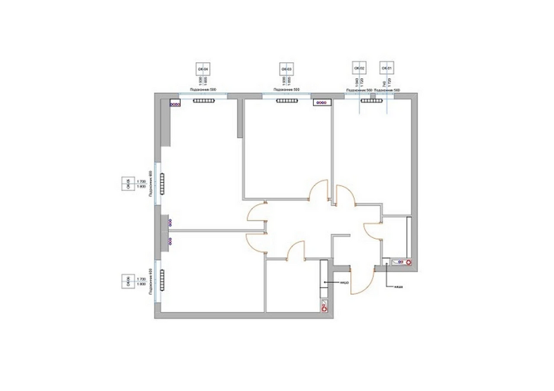 Планировка трехкомнатной квартиры: 5 примеров и варианты оформления для разных сценариев