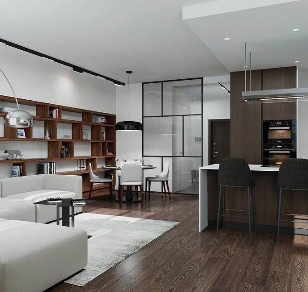 Темный пол: идеи для интерьера, лучшие сочетания и 73 фото