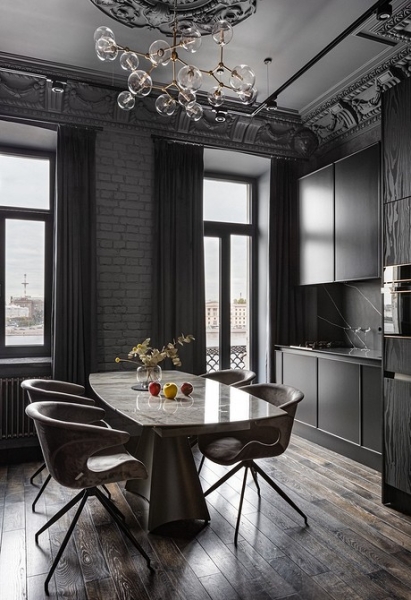 Темный пол: идеи для интерьера, лучшие сочетания и 73 фото