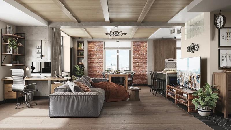 Темный пол: идеи для интерьера, лучшие сочетания и 73 фото