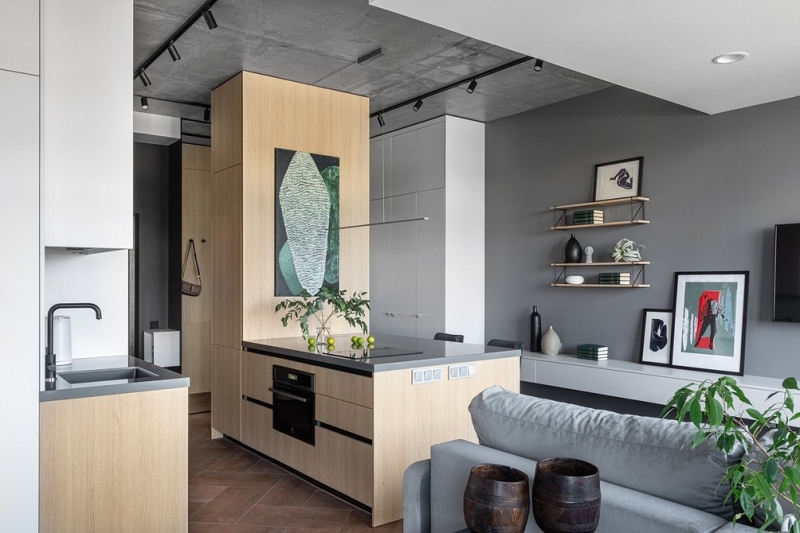 Темный пол: идеи для интерьера, лучшие сочетания и 73 фото