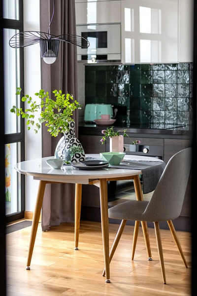 6 потрясающих кухонь с глянцевыми фасадами