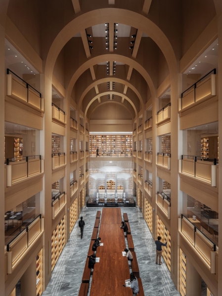 Библиотека в Шанхае по проекту Wutopia Lab