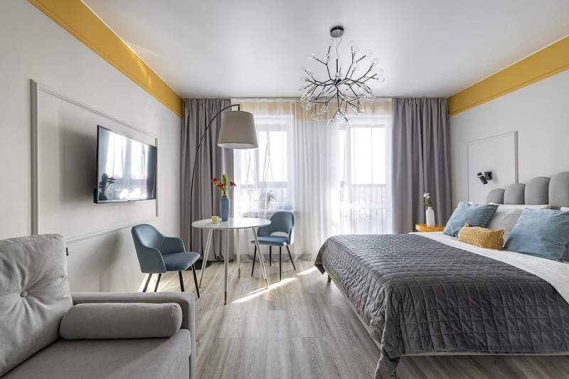 
                                До и после: маленькая студия 27 кв. м для троих гостей                            