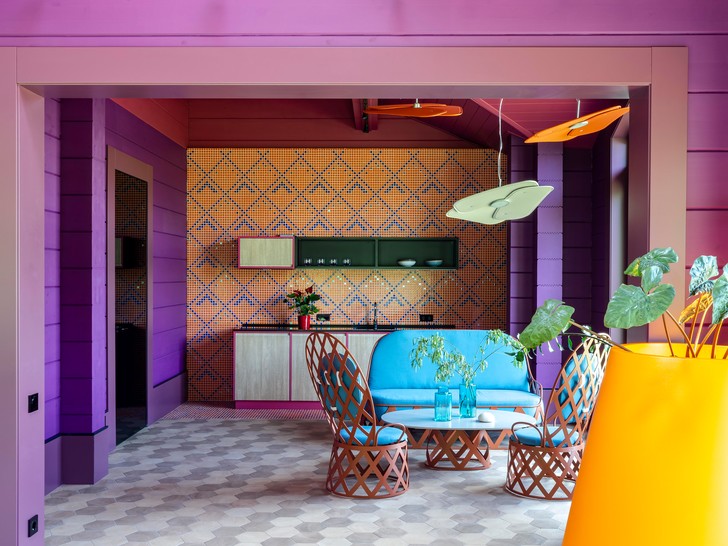 Дом из бруса с ярким декором под Нижним Новгородом