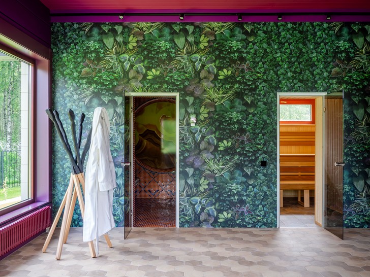 Дом из бруса с ярким декором под Нижним Новгородом