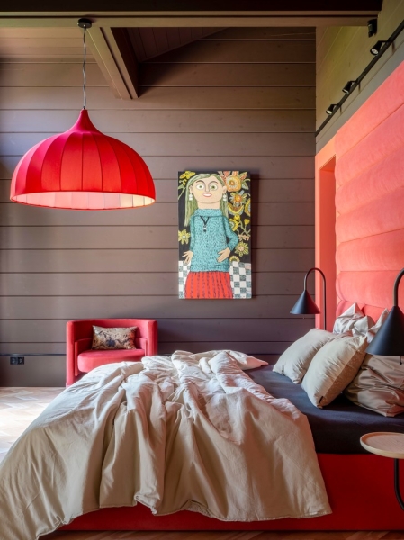 Дом из бруса с ярким декором под Нижним Новгородом