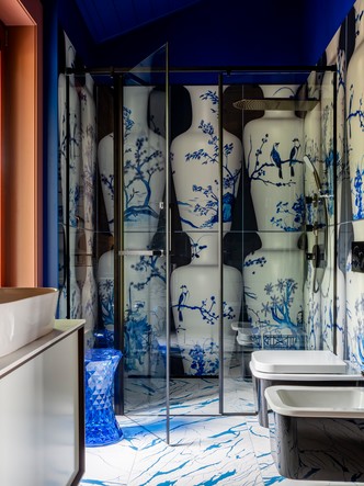 Дом из бруса с ярким декором под Нижним Новгородом