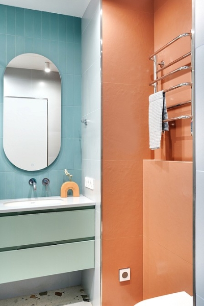 
                                Яркая и функциональная квартира 72 кв. м в Москве для семьи с тремя дочками                             