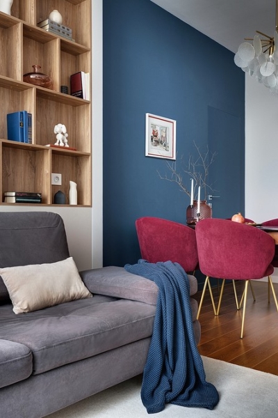 
                                Яркая и функциональная квартира 72 кв. м в Москве для семьи с тремя дочками                             