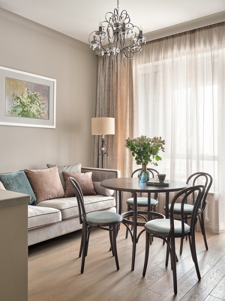 
                                Как выглядит интерьер для себя? Пример маленькой квартиры 44 кв. м                            