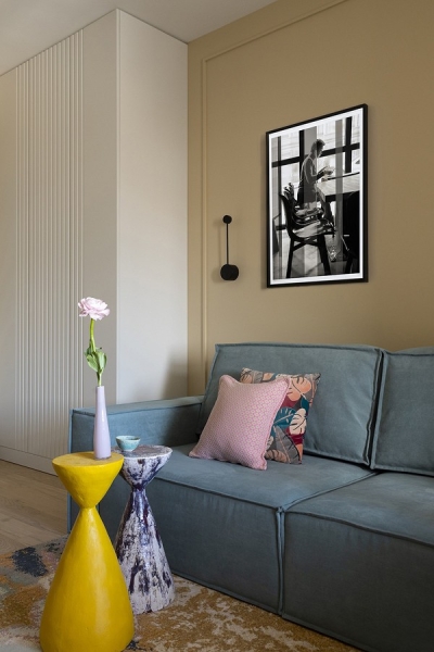 
                                Красиво и удобно: квартира с двумя гостиными для молодой пары                            