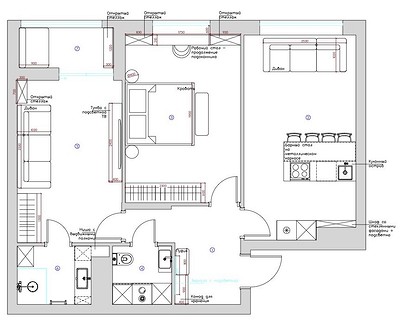 
                                Красиво и удобно: квартира с двумя гостиными для молодой пары                            
