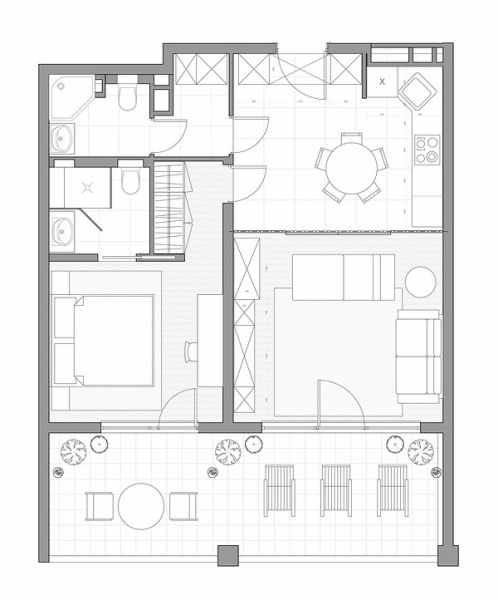Кухня в коридоре: плюсы и минусы, особенности согласования и 4 варианта планировки (62 фото)