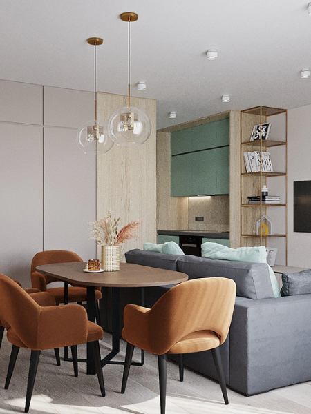 Кухня в коридоре: плюсы и минусы, особенности согласования и 4 варианта планировки (62 фото)