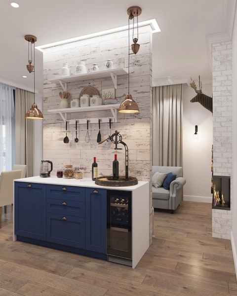 Кухня в коридоре: плюсы и минусы, особенности согласования и 4 варианта планировки (62 фото)