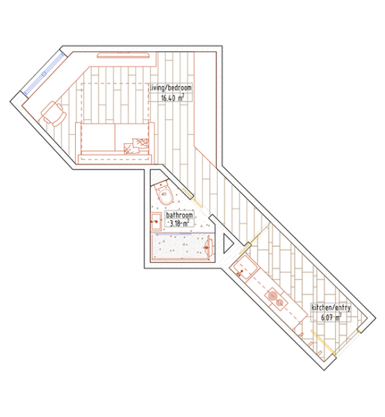 Кухня в коридоре: плюсы и минусы, особенности согласования и 4 варианта планировки (62 фото)