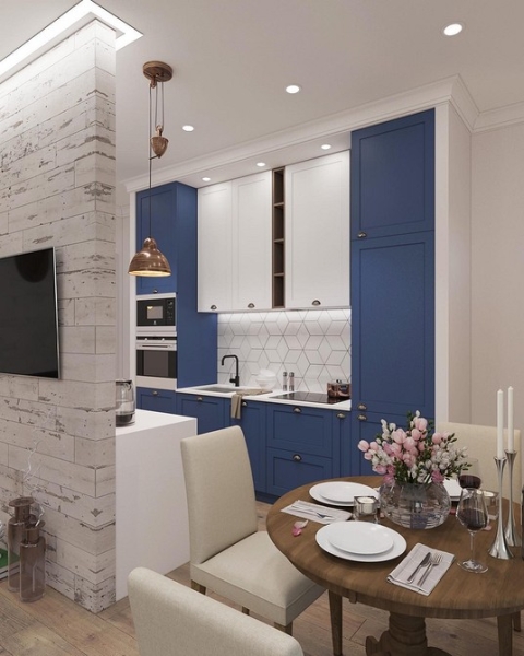 Кухня в коридоре: плюсы и минусы, особенности согласования и 4 варианта планировки (62 фото)