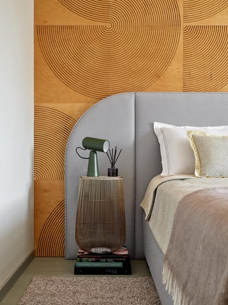 Квартира в серых тонах с яркими акцентами 54 м²