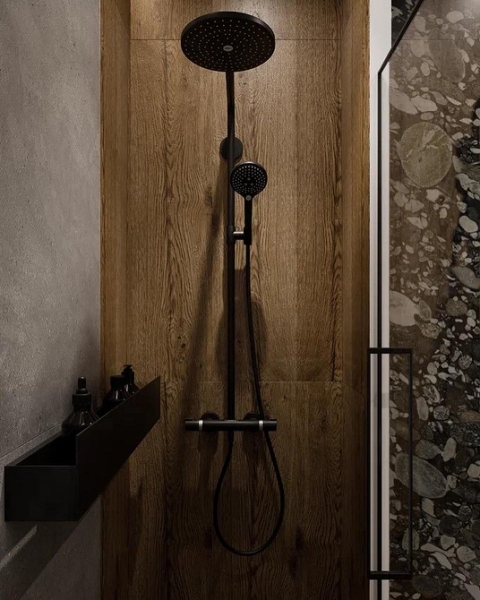 
                                Модная плитка в ванную-2023: 7 главных трендов и 100 стильных фотоидей                            