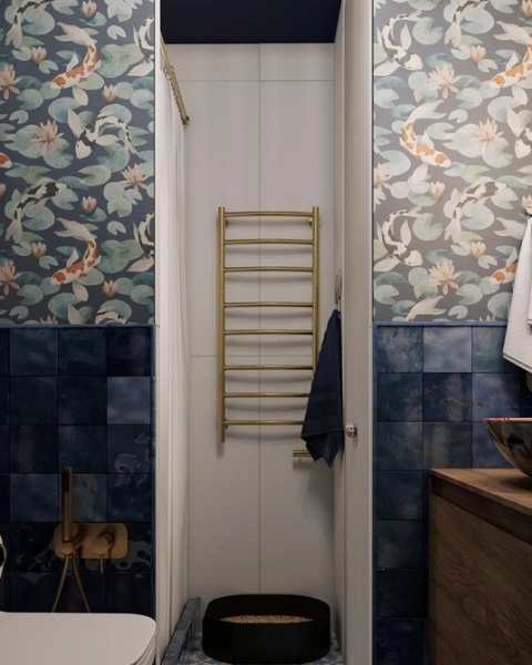 
                                Модная плитка в ванную-2023: 7 главных трендов и 100 стильных фотоидей                            