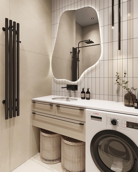 
                                Модная плитка в ванную-2023: 7 главных трендов и 100 стильных фотоидей                            