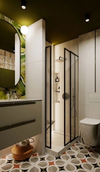 
                                Модная плитка в ванную-2023: 7 главных трендов и 100 стильных фотоидей                            