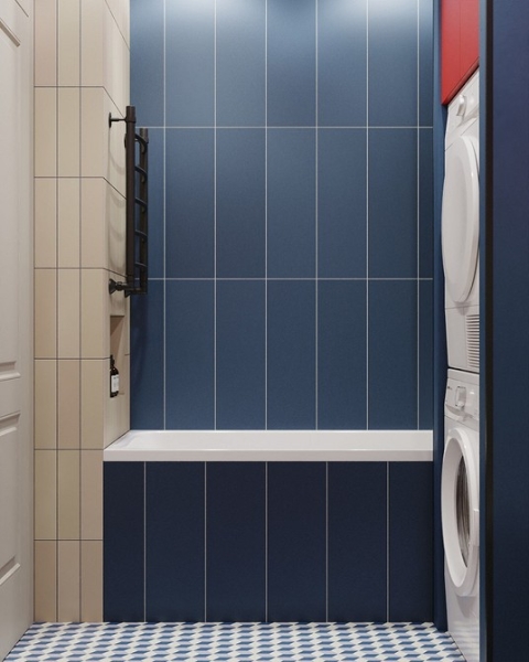 
                                Модная плитка в ванную-2023: 7 главных трендов и 100 стильных фотоидей                            