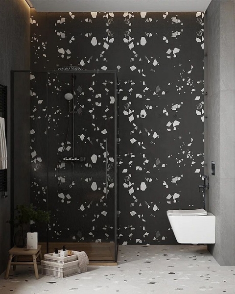 
                                Модная плитка в ванную-2023: 7 главных трендов и 100 стильных фотоидей                            