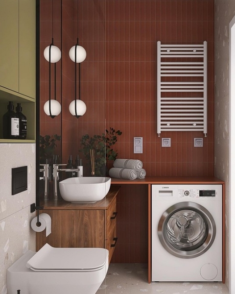 
                                Модная плитка в ванную-2023: 7 главных трендов и 100 стильных фотоидей                            