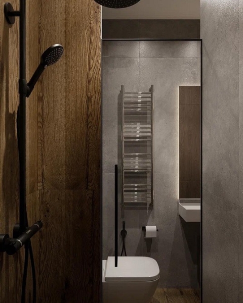 
                                Модная плитка в ванную-2023: 7 главных трендов и 100 стильных фотоидей                            