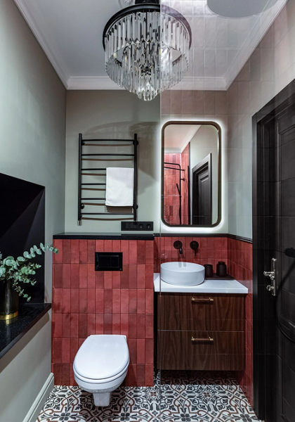 
                                Модная плитка в ванную-2023: 7 главных трендов и 100 стильных фотоидей                            