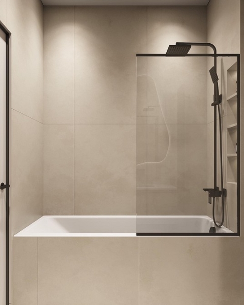 
                                Модная плитка в ванную-2023: 7 главных трендов и 100 стильных фотоидей                            