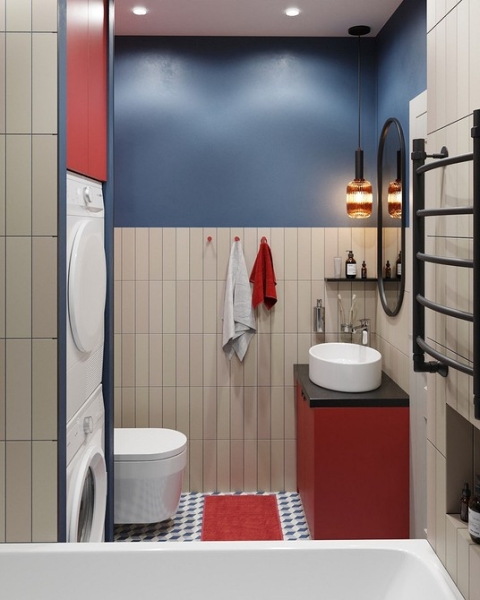 
                                Модная плитка в ванную-2023: 7 главных трендов и 100 стильных фотоидей                            