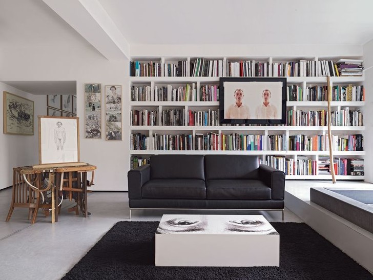 Современный лофт коллекционеров в Риме