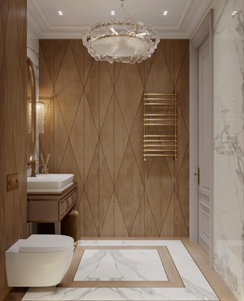 Стеновые панели для ванной комнаты: 5 лучших материалов и идеи оформления (92 фото)