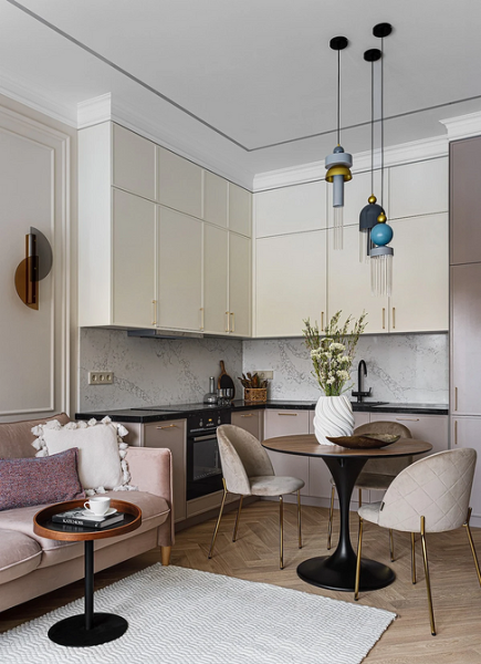 Угловой кухонный гарнитур для кухни: 5 вариантов планировки и примеры проектов (105 фото)