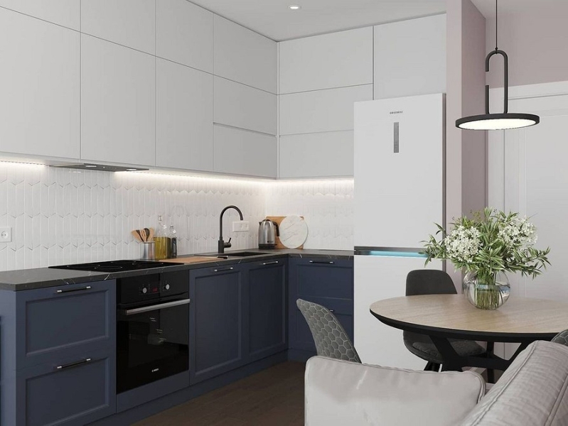 Угловой кухонный гарнитур для кухни: 5 вариантов планировки и примеры проектов (105 фото)