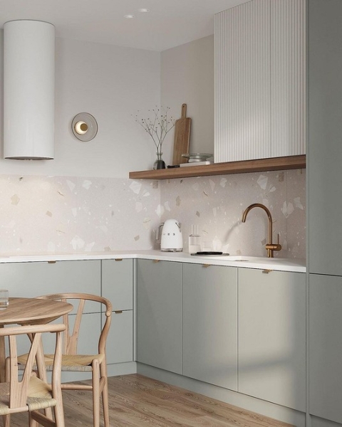 Угловой кухонный гарнитур для кухни: 5 вариантов планировки и примеры проектов (105 фото)