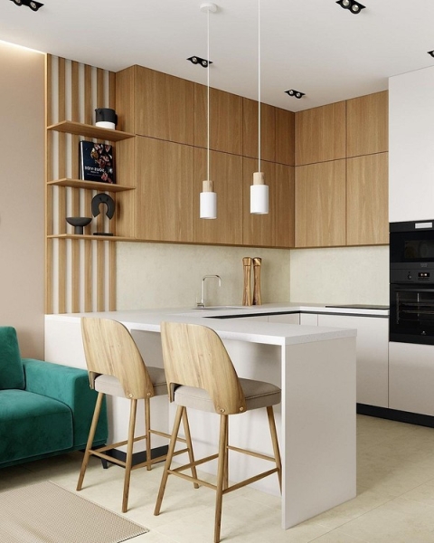 Угловой кухонный гарнитур для кухни: 5 вариантов планировки и примеры проектов (105 фото)