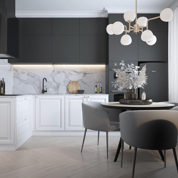 Угловой кухонный гарнитур для кухни: 5 вариантов планировки и примеры проектов (105 фото)