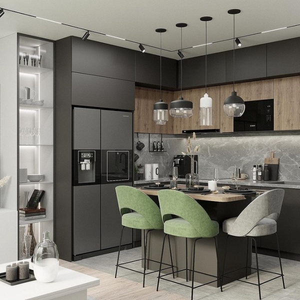 Угловой кухонный гарнитур для кухни: 5 вариантов планировки и примеры проектов (105 фото)