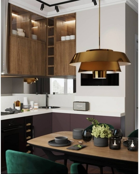 Угловой кухонный гарнитур для кухни: 5 вариантов планировки и примеры проектов (105 фото)