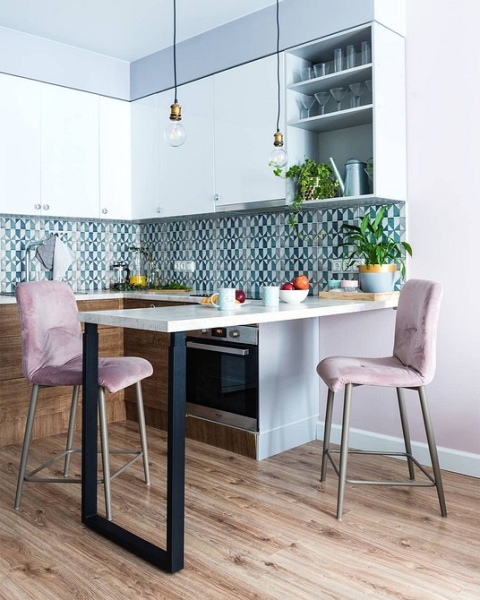 Угловой кухонный гарнитур для кухни: 5 вариантов планировки и примеры проектов (105 фото)