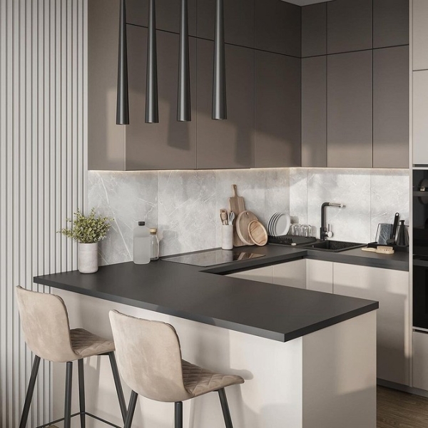 Угловой кухонный гарнитур для кухни: 5 вариантов планировки и примеры проектов (105 фото)