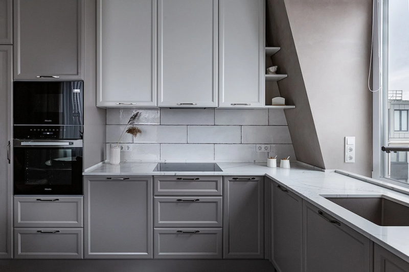 Угловой кухонный гарнитур для кухни: 5 вариантов планировки и примеры проектов (105 фото)