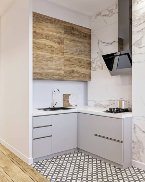 Угловой кухонный гарнитур для кухни: 5 вариантов планировки и примеры проектов (105 фото)