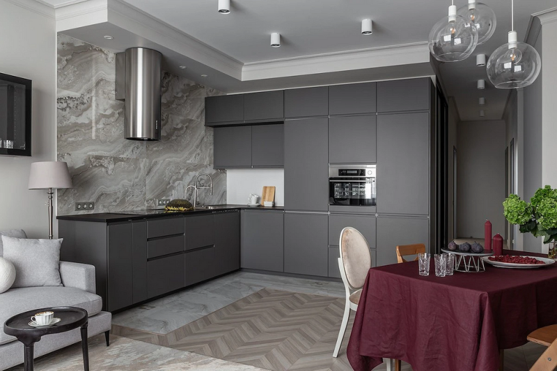 Угловой кухонный гарнитур для кухни: 5 вариантов планировки и примеры проектов (105 фото)