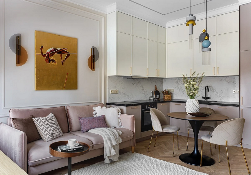 Угловой кухонный гарнитур для кухни: 5 вариантов планировки и примеры проектов (105 фото)