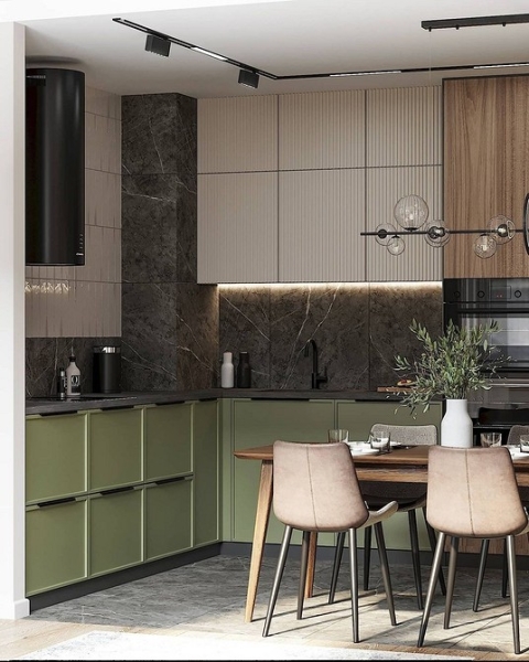 Угловой кухонный гарнитур для кухни: 5 вариантов планировки и примеры проектов (105 фото)